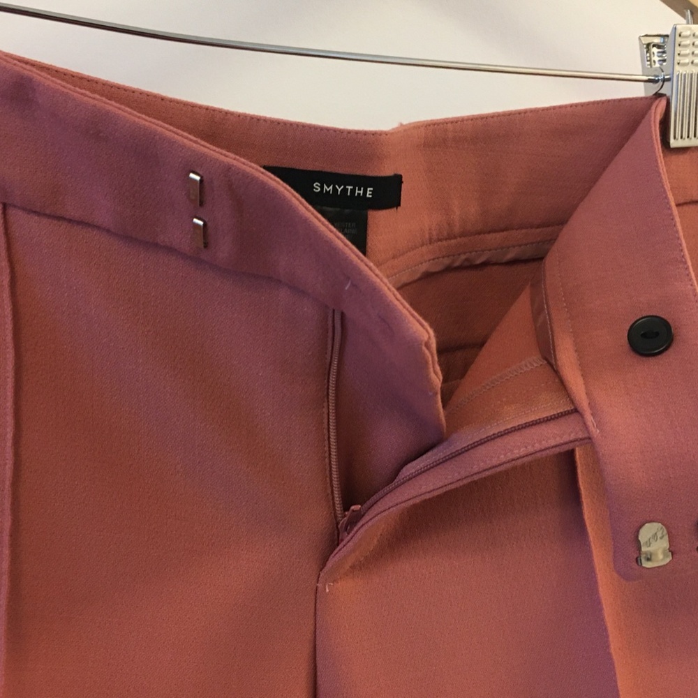 Smythe Pink Pantsuit Trousers pants in bisque Size 8 - Picture 9 of 11